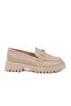 Beige Skin Thick Sole Womens Casual Shoes 547825 Z