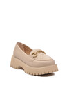 Beige Skin Thick-Soled Womens Casual Shoes 572461 Z