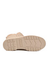 Beige Polar Fleece Zippered Non-Slip Sole Womens Boots 23003 Z