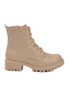 Beige Polar Fleece Non-Slip Sole Womens Boots 23008 Z