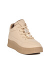 Beige Polar Fleece Cold-Resistant Womens Sneaker 25K419-1 Z