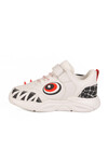 White Velcro Lighted Boys Sneakers Stego P