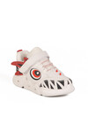 White Velcro Lighted Boys Sneakers Stego P