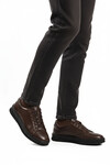 Brown Genuine Leather Mens Casual Shoes 2516 M