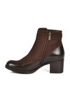 Brown Nubuck Genuine Leather Womens Boots 1779011K Z