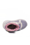 Lilac Velcro Lighted Furry Anatomical Baby Boots 2058 B