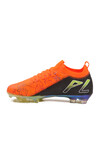 Neon Orange Black Sock Lace-Up Mens Cleats MK-252-153 M