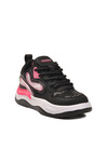 Black Laced Lightweight Flexible Girls Sneakers 1990 F