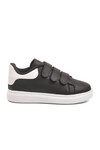 Black and White Velcro Lightweight Boys Sneakers 2480-26K F