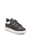 Black and White Velcro Lightweight Boys Sneakers 2480-26K F