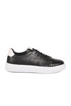 Black and White Lace-Up Lightweight Mens Sneaker 136 M