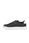 Black and White Lace-Up Lightweight Mens Sneaker 136 M