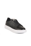 Black and White Lace-Up Lightweight Mens Sneaker 136 M
