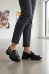 Black Skin Thick Sole Womens Casual Shoes 547825 Z