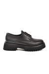 Black Skin Thick Sole Womens Casual Shoes 572451 Z