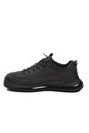 Black Genuine Leather Mens Casual Shoes 24K500-1 M