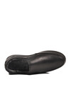 Black Genuine Leather Furry Non-Slip Mens Casual Shoes 472 M