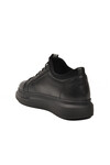 Black Genuine Leather Mens Casual Shoes 6410 M