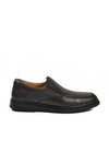 Black Genuine Leather Mens Casual Shoes DSN 2029 M