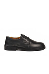 Black Genuine Leather Mens Casual Shoes DSN 2037 M
