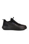 Black Genuine Leather Memory Foam Mens Casual Shoes 152-22487 M