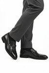 Black Genuine Leather Non-Slip Sole Mens Classic Shoes 854-TM