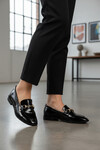 Siyah Kırışık Hafif Esnek Kadın Casual Ayakkabı 421025 Z