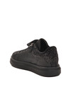 Black Glittery Velcro Light Flexible Girls Sports Shoes 2540-26K P