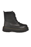 Black Lace-Up Zippered Fleece Womens Boots Terra 5000 Z