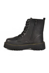 Black Lace-Up Zippered Fleece Womens Boots Terra 5000 Z