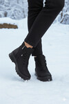 Black Emerald Polar Fleece Inside Cold Resistant Non-Slip Sole Womens Boots 112 Z