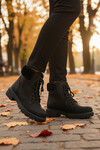 Black Emerald Fleece Non-Slip Womens Boots Marc 4030 Z