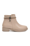 Bej Cilt Fermuarlı Kaymaz Bot 325126 Z