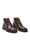 Kahve İçi Dışı Hakiki Deri Fermuarlı Erkek Bot 2112 M