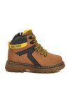 Yellow Zippered Unisex Kids Boots Cane F