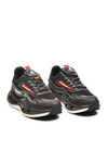 Siyah Kırmızı Fileli Hafif Esnek Erkek Spor Ayakkabı 2244 M