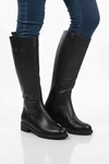 Siyah Cilt İçi Polarlı Fermuarlı Kadın Çizme 224578 Z