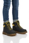 Black Zippered Unisex Kids Boots Cane F