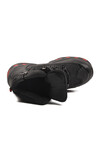 Siyah Kırmızı Polarlı Kaymaz Fermuarlı Unisex Outdoor Çocuk Bot 2115 F
