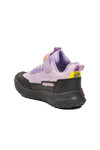 Siyah Lila Cırtlı Kaymaz Kız Çocuk Spor Ayakkabı 811 F
