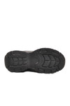 Siyah Bağcıklı Kalın Taban Hafif Kadın Sneaker 2318 G