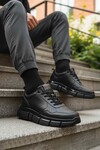 Siyah Bağcıklı Hafif Esnek Erkek Sneaker BST-2016 M