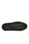 Siyah Bağcıklı Cilt Hafif Esnek Erkek Sneaker 179 M