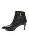 Siyah İçi Polarlı İnce Topuklu Fermuarlı Kadın Bot 2611 Z