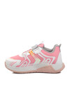 Pembe-Beyaz Cırtlı Unisex Çocuk Sneaker A-11-F