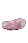 Pembe Simli  Bebek Düz Sandalet 24-419 B